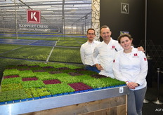 Niek Bolier, Egon Verstraeten en Babet de Wit van Koppert Cress.