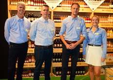 Roland Borsch, Elger Wiersma, Gerrit-Jan Schulp en Joanne Schulp van Schulp Vruchtensappen