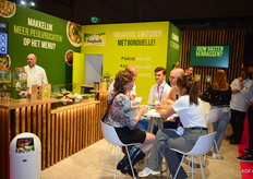 De druk bezochte stand van Bonduelle