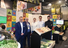 Remie Dewitte en Philiep Willems (REO Veiling) met Annelies De Meyer, Chris Raes en Ymke De Wandel van Allgro