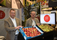 Michal Hermanowicz en Achiel Ryckaert van Fresh Fruit Service waren uiteraard ook weer van de partij