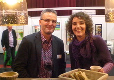 Jan Groen van Green Organics en Wilma van den Oever van Frugi Venta.