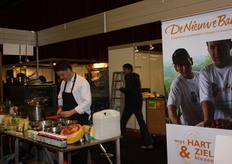 Ook een Duitse kok aanwezig in de volle stand