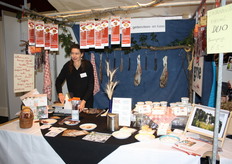 Ina Eleveld van Hansketien, geitenvlees- en kaas.