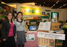 Geertje Schlaman en Jenny Pannenbecker informeerden over Netwerk Biologische Info Centra.