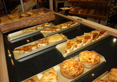 Bezoekers konden van diverse quiches proeven.