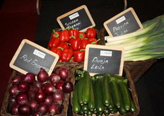 Een deel van het productaanbod.