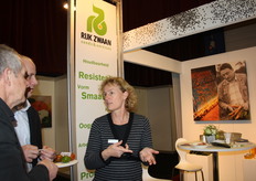 Heleen Bos van Rijk Zwaan in gesprek.