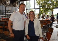 Boudewijn van der Kroft (TerraSana) met Ellen Visser van Eco warehouse.