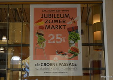 Ook in de winkel (Gimsel) werd de Zomermarkt goed gepromoot. 