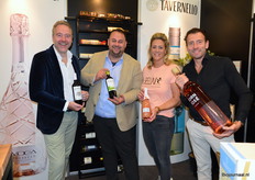 Stephan Rijnaarts, Daan Faber, Ranjil Brouwer en Raymond Rijnaarts van Wijnimport Jos Rijnaarts.
