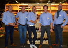 Richard Budding, Hans Kroon, Jaap van Pijkeren, John Dorst en Frederik de Koning van Schulpvruchtensappen.