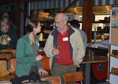 Patricia te Nuijl (De Groene Eenhoorn) met Robert Klaassen van Steunpunt Drechtstadsboer.
