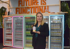 Charlie's Organics wordt uitgedeeld op de beurs