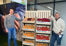Martijn Boersma en Erwin Groen van Top Onions. Voor het eerst op de Bio-beurs.