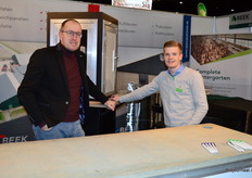 Berttien Bruil en Matthias Breen van Beek Agri en Beek deuren.