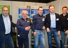 Wilco Bos, Jan Mourik, Sander Heikoop, Berend Logtenberg en Gert-Jan van Beek van ABZ De Samenwerking.