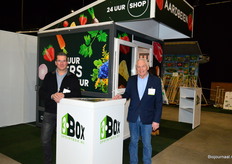 Leo de Voogd en Ko van de Waart van 3pointbox. Voor het eerst op de bio beurs met de nieuwe 3pointbox.