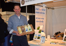 Gerard Mul promoot niet alleen Sonneclaer IJs, hij liet ook de ‘kalfvolle’ zuivelproducten zien die Boerderij Boterhuys onlangs op de markt heeft gezet.