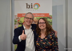 Bionext-directeur Michaël Wilde en onze eigen Lenneke