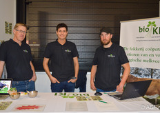 Sjaak Koning, Gert van Roessel en Arjan Kool van Stichting BIO-KI, een fokkerij coöperatie met stieren van en voor de biologische melkveehouderij 