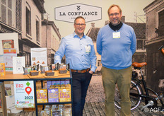 Michael van Limbergen en Leo Borms van La Confiance, gespecialiseerd in het produceren van speculaas.