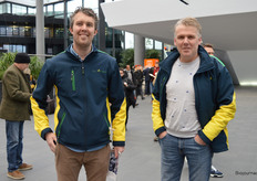 Yvo Kouwenhoven en Jasper Brinks bezochten de beurs namens Agrifirm.