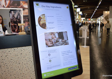 Op dit scherm konden bezoekers meer informatie verkrijgen over Bunge en de activiteiten van het bedrijf.