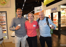 Hans Ruijs (Lifefood), Anne van Woudenberg (Udea) en Tjebbe van Meeteren (Farm Brothers).