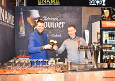 Brouwerij Roman met de biologische bieren van Adriaen Brouwer René Verhoeff en Stijn Vandriessche proosten erop!