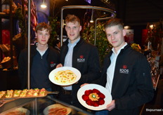 Roeland ten Broeke, Pieter Koops en Edwin Roos van Roos Carpaccio met de bieten en knolselderij carpaccio