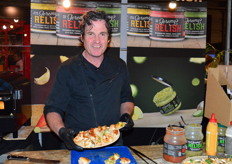 Arthur Storimans op de stand van Van der Kroon