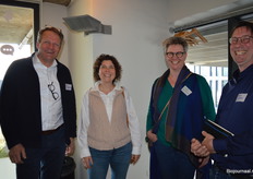 Gijs Hoefsloot (Boerderijs), Anne Konigs (Rijk Zwaan), Petra Remeeus (Takii Europe) en Frans Carrée (De Bolster). 