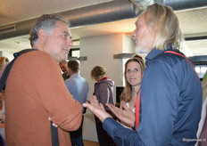 Ruud Zanders (Kipster) met Ernie van Dalen (Dutch Harvest). 