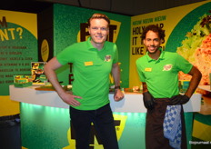 Laurens Kraaijenbrink en Ish Gill van PLNT, een merk van Future Food Group (het bedrijf achter de biologische lijn The Veggie Lovers). 