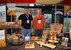 Jelmer Daniels en Pieterjan Kok presenteerden de bij Good Foods verkrijgbare merken en producten aan de bezoekers. Pieterjan: "We denken ook geschikte merken te hebben voor de specialiteitenbranche."