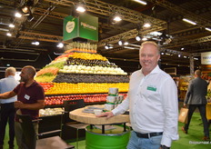 Erik Postuma van Postuma AGF was zichtbaar trots op de opvallende verschijning achter hem. "Deze beurs biedt een mooi podium voor mensen die food minded bezig zijn."