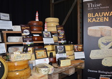 In de uitgebreide stand was onder meer aandacht voor de bio-kazen van Thise (uit Denemarken).