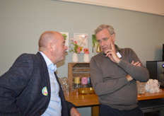 Eric van Veluwen (Platina Partner Antropia) met één van de sprekers: Volkert Engelsman (Robin Food Coalitie).