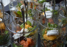 En een feestelijk hapje voorafgaand aan de bijeenkomst.