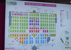 De beursplattegrond.