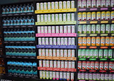 Het bedrijf exporteert naar 35 landen. Voor de stand gebruikt I am F&B Group een herbruikbare kastenwand.