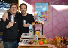 Dirk Schnellen en Gert Jan Kruijk stonden namens Brandplant in de stand van Bidfood met het merk Moonwater.