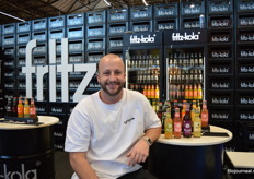 Boris Karsemeijer liet bij Fritz kulturgüter de vier biologische drankjes van het Duitse merk zien.