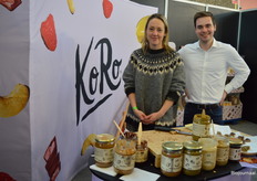 Nog een debutant: KoRo. Lieke Sniekers en Maurice Donker lieten veel bio-producten proeven.