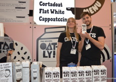 Josefine Rampendahl en Efraïm van Barneveld bij Oatly.