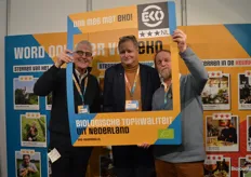 Bij Stichting EKO-keurmerk focussen ze op de Nederlandse herkomst. In het frame: Bavo van den Idsert, Douwe Monsma en Poppe Braam.
