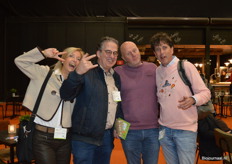 Jacqueline Poppe (Beech Business Promotion), René van der Locht (Meesters van de Halm), Koen Bouwman (Horizon Natuurvoeding) en Arnoud Francken (Johan Altman).