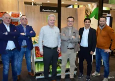 Raf Boussier, Leon Siborgs, Andre Francq, Yves Cuvelier, Hasan Kamalbayev en Gert- Jan van der Straeten van Cuvelier Fruit. Zij zijn dit jaar voor het eerst op de beurs.