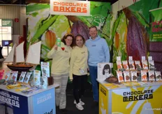 Janine Korte, Julia Schols en Frank Hofs bij Chocolatemakers. Zij merkten dat er in Duitsland een verschuiving plaatsvindt naar pure chocolade.